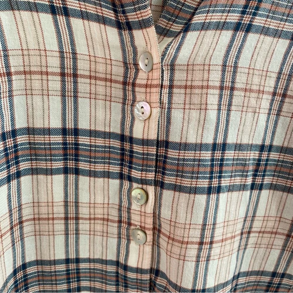 Faherty Everleigh Plaid Button Down In Cream Elli… - image 7